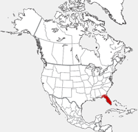 Florida uniu o mapa da distribuição da serpente de água