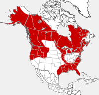 Mapa norteño de la distribución de la nutria de río